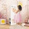 Costway Kids Jewelry Cabinet Standing Children Jewelry Organizer with Full-Length Mirror White/Pink